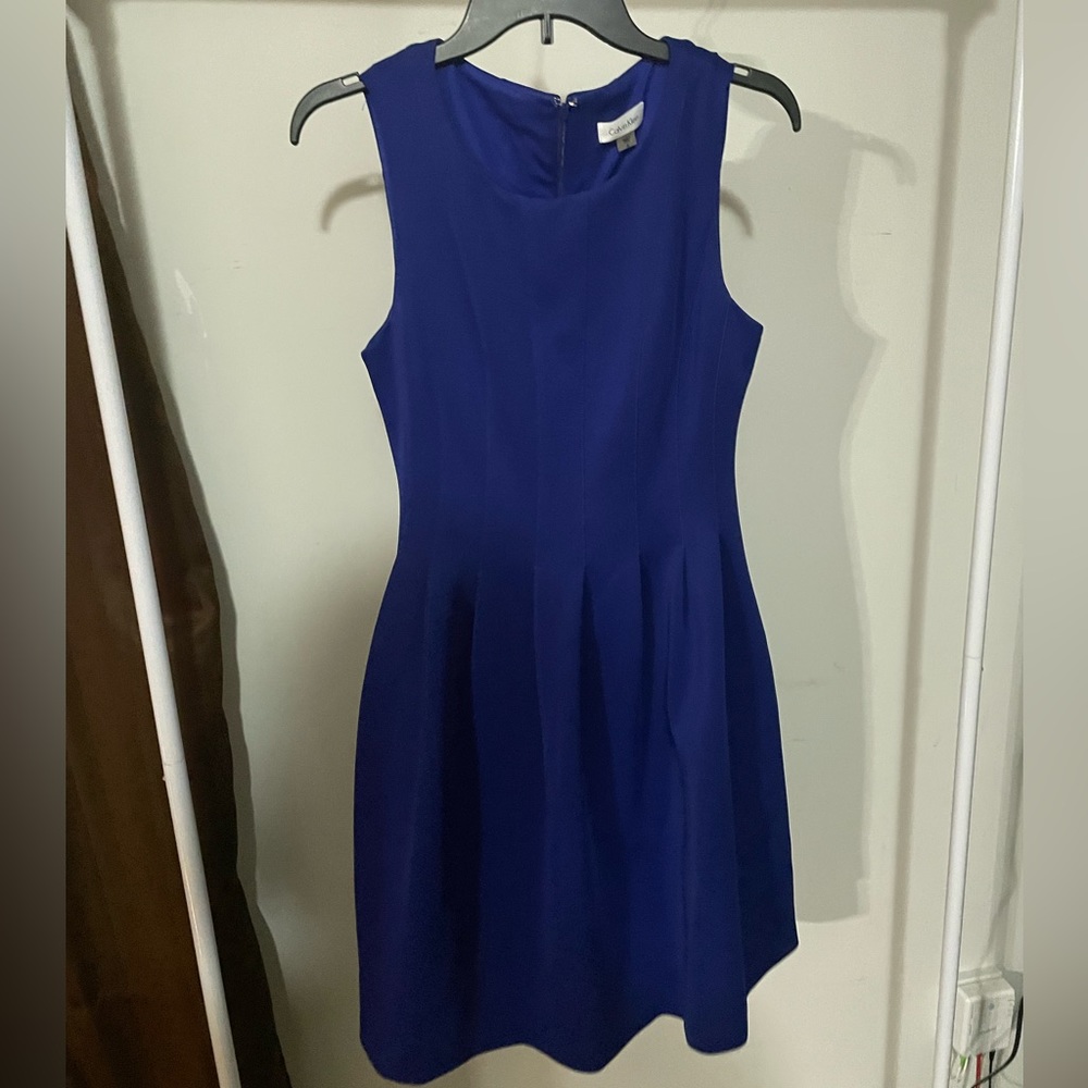 Royal Blue Calvin Klein Interview Dress